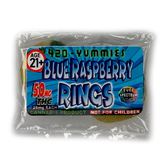 420 Yummies – Blue Raspberry Rings