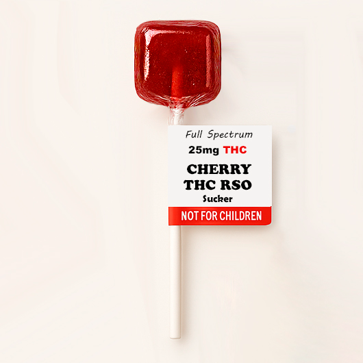 Cherry THC RSO Sucker
