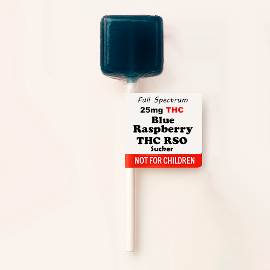 Blue Raspberry THC RSO Sucker