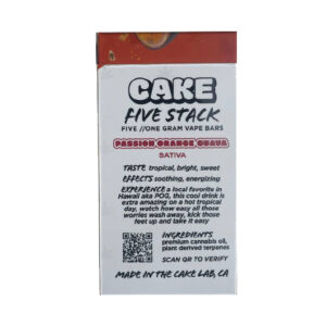 buy cake five stack vape bars Passion Orange Guava online in usa purecannabisco.com