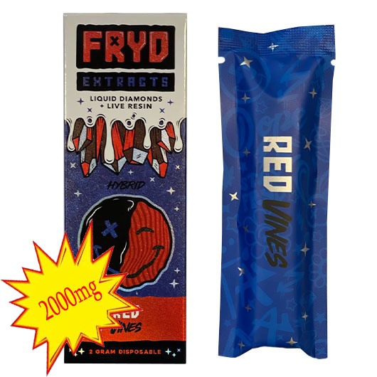 FRYD Extracts - Red Vines 2000mg Liquid Diamonds Live Resin Disposables cart 1