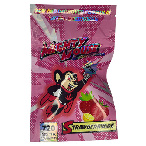 Buy Mighty Mouse Strawberryade Cannabis Gummies 720mg THC