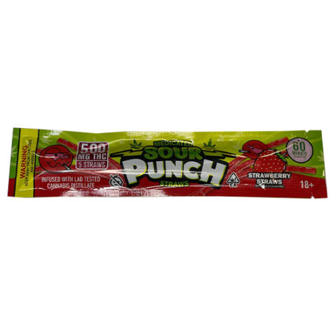 buy Sour Punch Strawberry THC straws 500mg online in USA