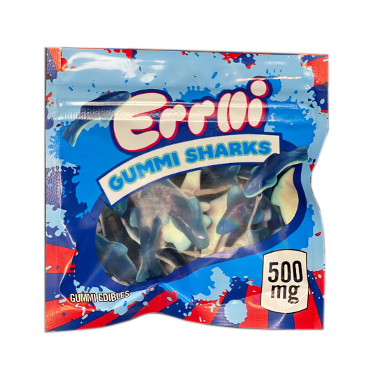 buy Erlli Gummi Sharks THC gummi Edibles 500mg